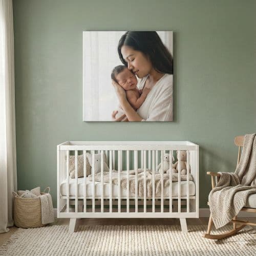 Gallery Wrap Detail - Wooden Frame Corner