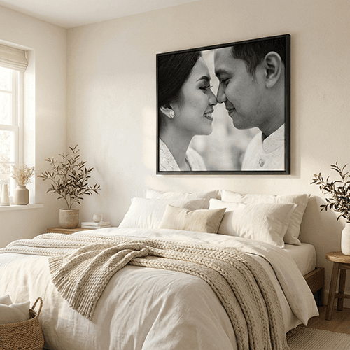 Multiple Canvas Gallery Wall Installation