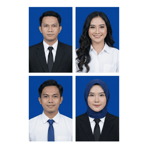 Pas foto 2x3 background biru